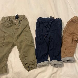 H&M baby boy pants-lot 9-12 months